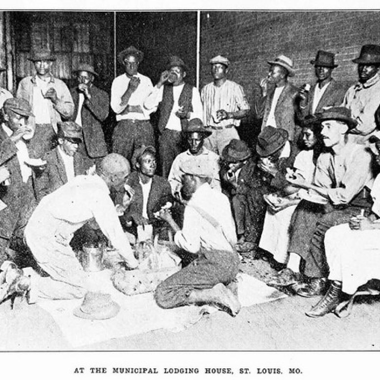 At the Municipal Lodging House During the East St Louis Race Riot - Crisis Magazine, 1917